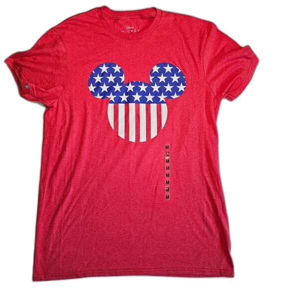 Disney Tops - NWT Disney Mickey Mouse Patriotic Red White and Blue T-Shirt sz M